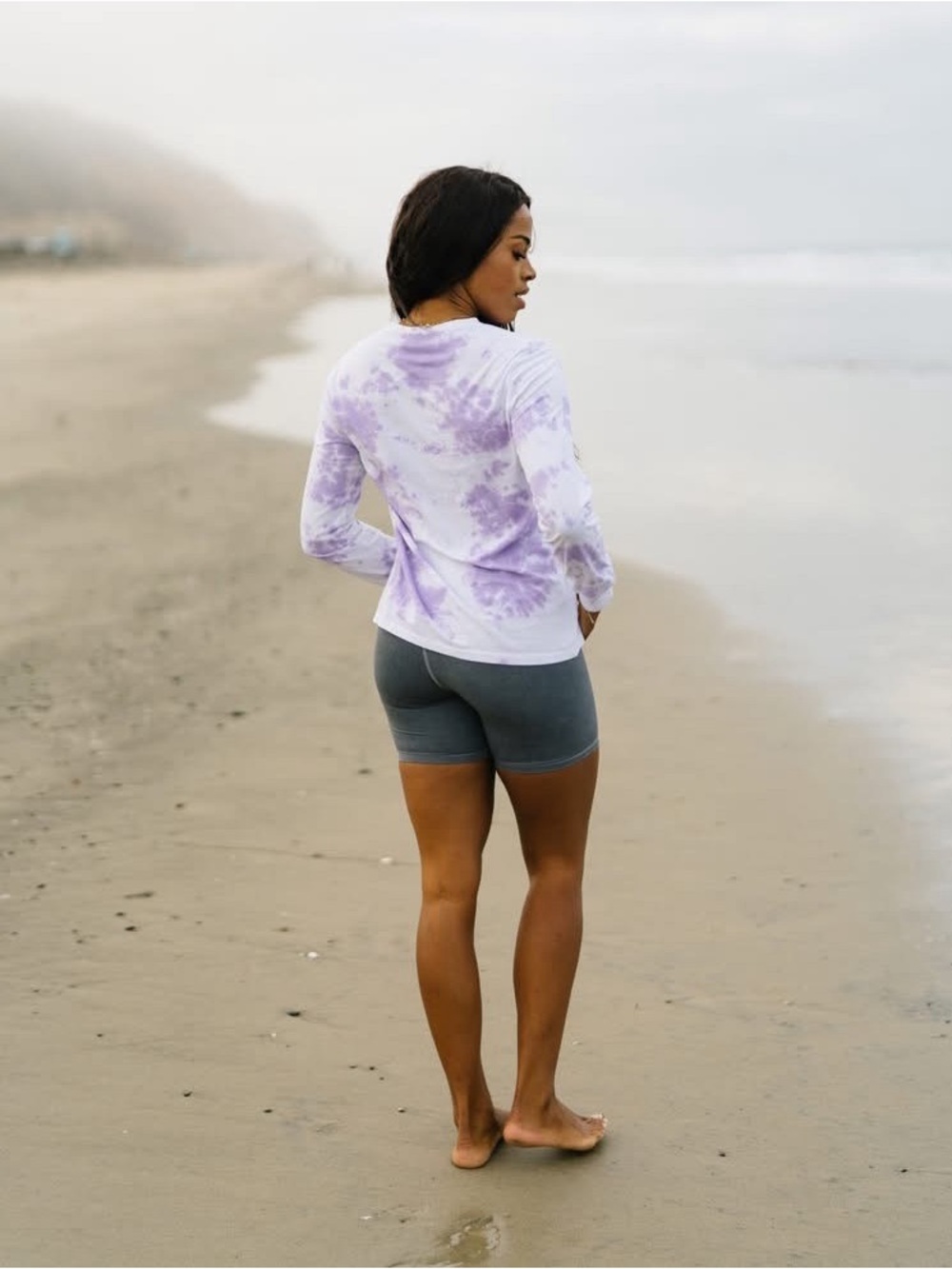 Zyia Active Purple Hendrix Tie-Dye Long Sleeve Tee | Size M | Great Condition - Picture 2 of 5